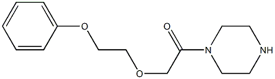 1-[(2-phenoxyethoxy)acetyl]piperazine 化学構造式