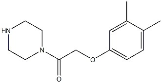 1-[(3,4-dimethylphenoxy)acetyl]piperazine Structure