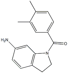 1-[(3,4-dimethylphenyl)carbonyl]-2,3-dihydro-1H-indol-6-amine,,结构式