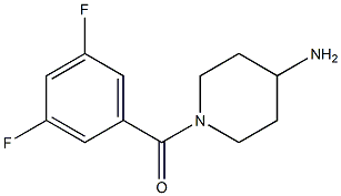 1-[(3,5-difluorophenyl)carbonyl]piperidin-4-amine Struktur