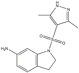 1-[(3,5-dimethyl-1H-pyrazole-4-)sulfonyl]-2,3-dihydro-1H-indol-6-amine