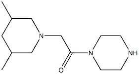 1-[(3,5-dimethylpiperidin-1-yl)acetyl]piperazine