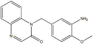 1-[(3-amino-4-methoxyphenyl)methyl]-1,2-dihydroquinoxalin-2-one Structure