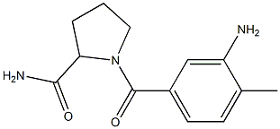 1-[(3-amino-4-methylphenyl)carbonyl]pyrrolidine-2-carboxamide,,结构式