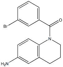 1-[(3-bromophenyl)carbonyl]-1,2,3,4-tetrahydroquinolin-6-amine Struktur