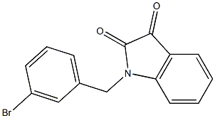 1-[(3-bromophenyl)methyl]-2,3-dihydro-1H-indole-2,3-dione Structure