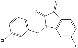 1-[(3-chlorophenyl)methyl]-6-fluoro-2,3-dihydro-1H-indole-2,3-dione