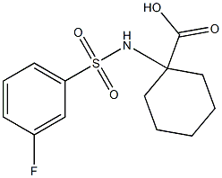 1-[(3-fluorobenzene)sulfonamido]cyclohexane-1-carboxylic acid|