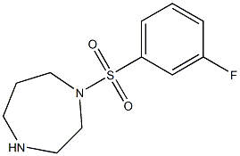 1-[(3-fluorophenyl)sulfonyl]-1,4-diazepane Structure