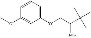 1-[(3-methoxyphenoxy)methyl]-2,2-dimethylpropylamine Struktur