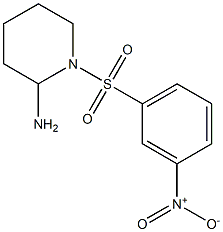 1-[(3-nitrobenzene)sulfonyl]piperidin-2-amine 结构式