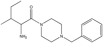 1-[(4-benzylpiperazin-1-yl)carbonyl]-2-methylbutylamine Struktur
