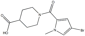 1-[(4-bromo-1-methyl-1H-pyrrol-2-yl)carbonyl]piperidine-4-carboxylic acid