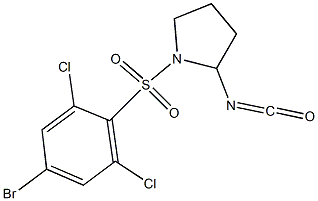 1-[(4-bromo-2,6-dichlorobenzene)sulfonyl]-2-isocyanatopyrrolidine