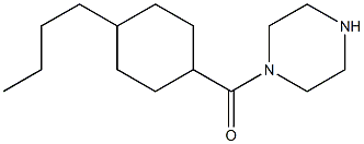 1-[(4-butylcyclohexyl)carbonyl]piperazine Struktur
