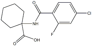 1-[(4-chloro-2-fluorobenzene)amido]cyclohexane-1-carboxylic acid