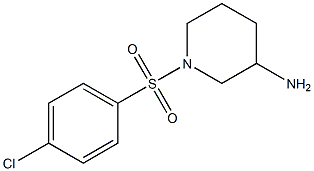 1-[(4-chlorobenzene)sulfonyl]piperidin-3-amine 结构式
