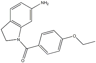 1-[(4-ethoxyphenyl)carbonyl]-2,3-dihydro-1H-indol-6-amine 结构式