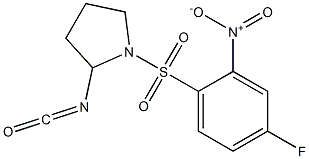 1-[(4-fluoro-2-nitrobenzene)sulfonyl]-2-isocyanatopyrrolidine