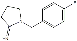 1-[(4-fluorophenyl)methyl]pyrrolidin-2-imine 结构式