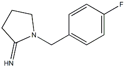 1-[(4-fluorophenyl)methyl]pyrrolidin-2-imine 化学構造式