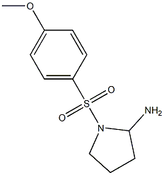 1-[(4-methoxybenzene)sulfonyl]pyrrolidin-2-amine Structure