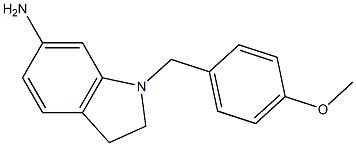  1-[(4-methoxyphenyl)methyl]-2,3-dihydro-1H-indol-6-amine