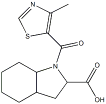 1-[(4-methyl-1,3-thiazol-5-yl)carbonyl]-octahydro-1H-indole-2-carboxylic acid