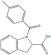 1-[(4-methylphenyl)carbonyl]-2,3-dihydro-1H-indole-2-carboxylic acid