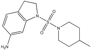 1-[(4-methylpiperidine-1-)sulfonyl]-2,3-dihydro-1H-indol-6-amine