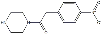 1-[(4-nitrophenyl)acetyl]piperazine Structure