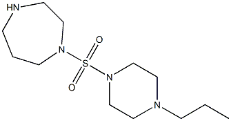 1-[(4-propylpiperazine-1-)sulfonyl]-1,4-diazepane Structure