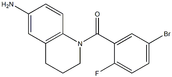 1-[(5-bromo-2-fluorophenyl)carbonyl]-1,2,3,4-tetrahydroquinolin-6-amine|