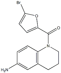 1-[(5-bromofuran-2-yl)carbonyl]-1,2,3,4-tetrahydroquinolin-6-amine Struktur
