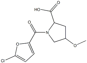 1-[(5-chlorofuran-2-yl)carbonyl]-4-methoxypyrrolidine-2-carboxylic acid