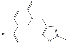 1-[(5-methyl-1,2-oxazol-3-yl)methyl]-6-oxo-1,6-dihydropyridine-3-carboxylic acid