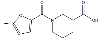 1-[(5-methylfuran-2-yl)carbonyl]piperidine-3-carboxylic acid 化学構造式