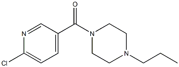 1-[(6-chloropyridin-3-yl)carbonyl]-4-propylpiperazine Structure