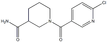 1-[(6-chloropyridin-3-yl)carbonyl]piperidine-3-carboxamide Structure