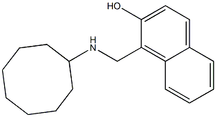 1-[(cyclooctylamino)methyl]naphthalen-2-ol Struktur