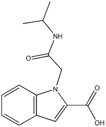 1-[(propan-2-ylcarbamoyl)methyl]-1H-indole-2-carboxylic acid