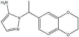 1-[1-(2,3-dihydro-1,4-benzodioxin-6-yl)ethyl]-1H-pyrazol-5-amine Structure