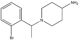 1-[1-(2-bromophenyl)ethyl]piperidin-4-amine Structure