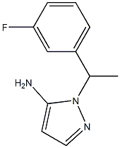1-[1-(3-fluorophenyl)ethyl]-1H-pyrazol-5-amine Structure