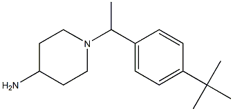 1-[1-(4-tert-butylphenyl)ethyl]piperidin-4-amine 化学構造式
