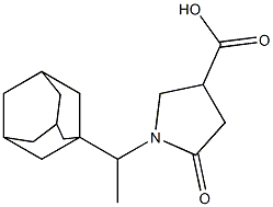 1-[1-(adamantan-1-yl)ethyl]-5-oxopyrrolidine-3-carboxylic acid Structure