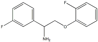 1-[1-amino-2-(2-fluorophenoxy)ethyl]-3-fluorobenzene Struktur