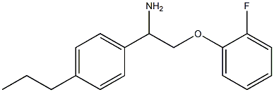 1-[1-amino-2-(2-fluorophenoxy)ethyl]-4-propylbenzene Structure