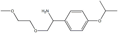 1-[1-amino-2-(2-methoxyethoxy)ethyl]-4-(propan-2-yloxy)benzene|