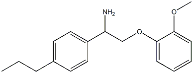 1-[1-amino-2-(2-methoxyphenoxy)ethyl]-4-propylbenzene Structure